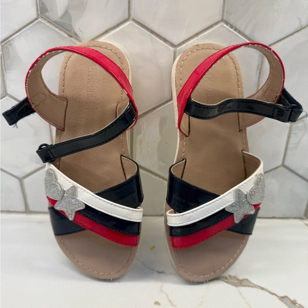 Gymboree Red, White, and Black Kids‎ Sandals